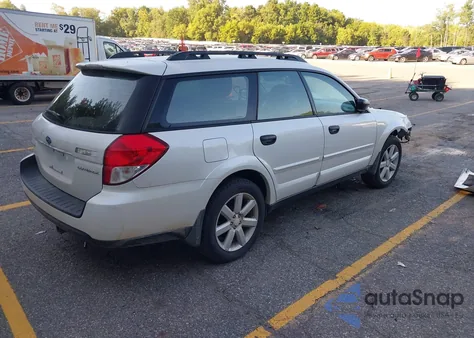 2008 Subaru Outback 2.5I z USA, uszkodzony, nr VIN 4S4BP61C187321883